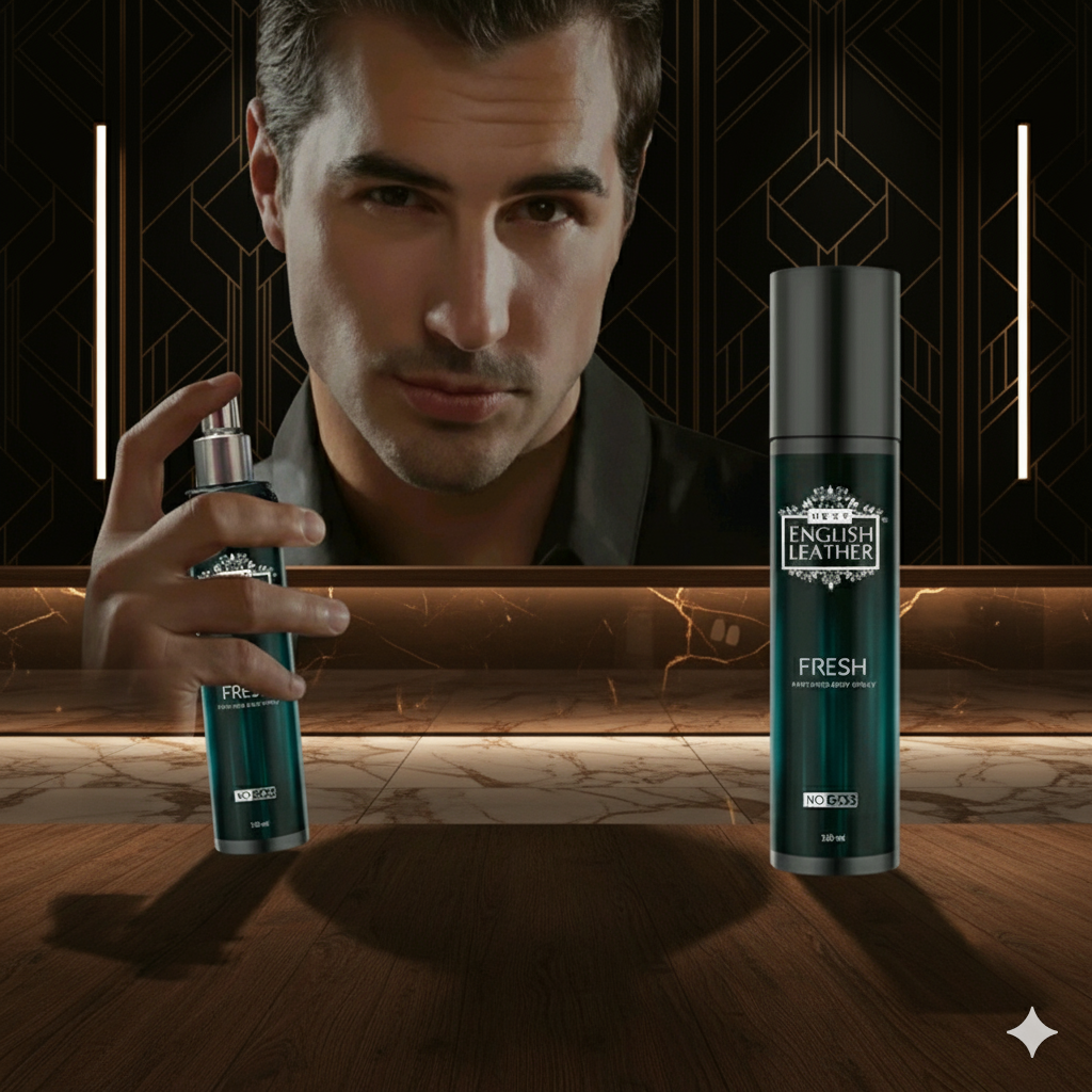 English leather fresh perfume boydy spray