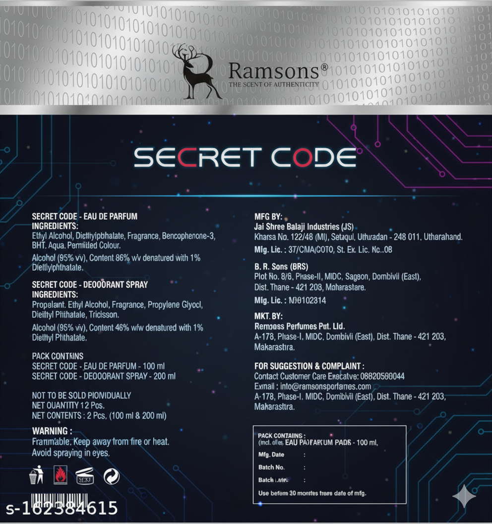 Ramsons Secret Code Eau De Parfum