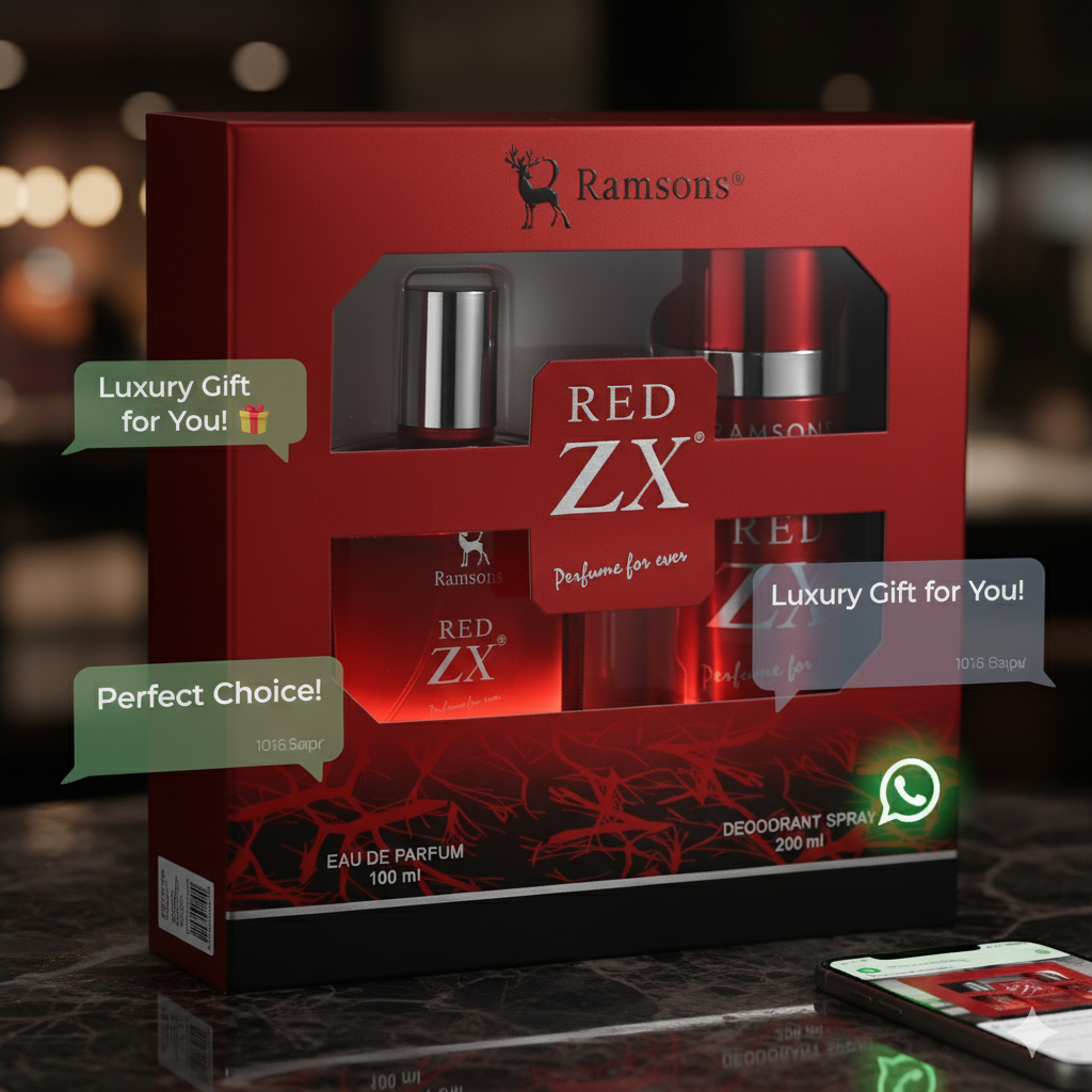 Ramsons Red ZX Perfume Gift Set – Eau De Parfum & Deodorant Spray